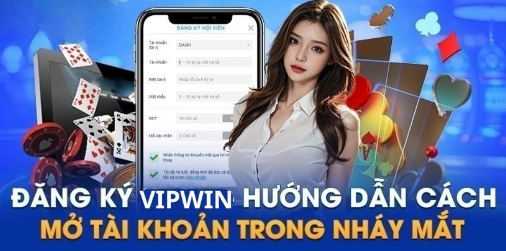 Cách đăng ký tài khoản trên trang chủ Vipwin