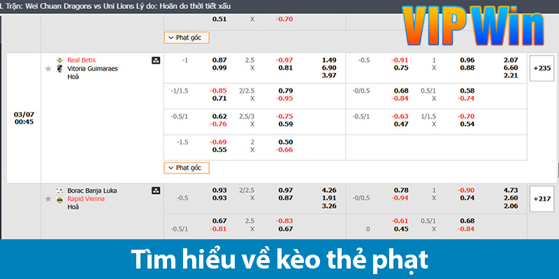 Kèo thẻ phạt là gì? Khám phá các loại kèo thẻ trong bóng đá
